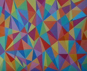 geometric abstr., 2020. oil on canvas, 100x120 cm
